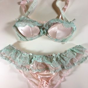 NWT AP Agent Provocateur Pamelina Lingerie Set 36B/5 XL
